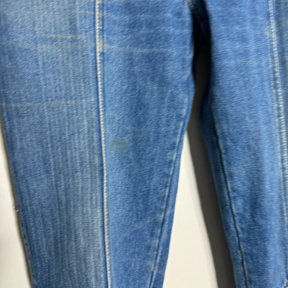 Honcho Paneled Denim Jeans Mens 31x29 Blue Vintage Streetwear Elastic Cuff